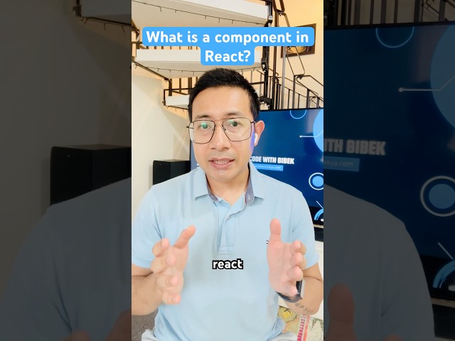 What is a component in React?