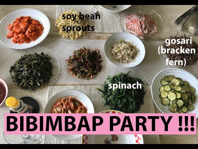 Make-your-own bibimbap | party spread