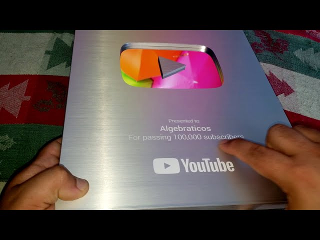 100K SILVER BUTTON THANK YOU VERY MUCH!
