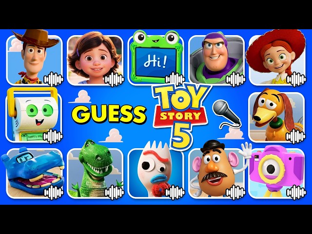 Guess Toy Story 5 Movie Characters by Voice 🔊 Lilypad, Woody, Buzz Lightyear 🚀
