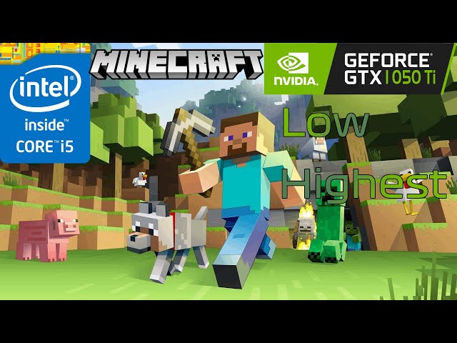 GTX 1050 Ti | Minecraft - 1080p - Fancy, Fast Graphics Quality Tested!!!