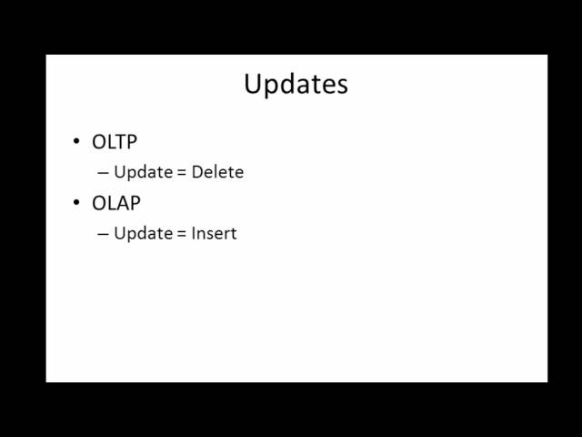 Slowly Changing Dimensions - OLAP vs. OLTP - Data Architecture Tutorial