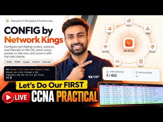 🔴 Let’s Do Our FIRST CCNA Practical LIVE