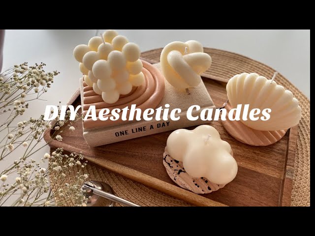 How to make new candles from old ones | DIY bubble candle | Paraffin and soy wax mold candles