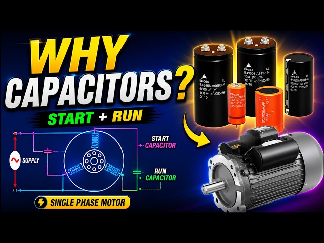 Single phase Induction Motor / Capacitor start capacitor run motor / Best video for you to learn.!😍💪