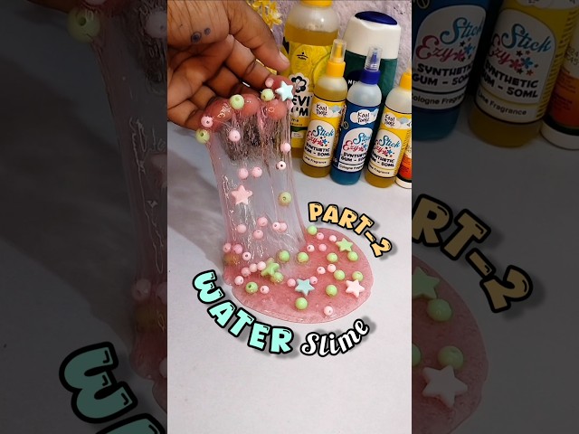 Fluffy 😍 Water Slime 💦(Part-2) | How to make slime| No Glue slime #trending #shorts #youtubeshorts
