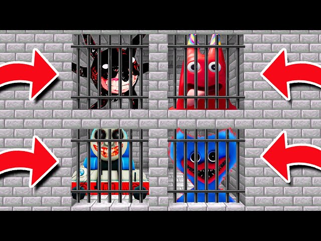 Minecraft PE : DO NOT CHOOSE THE WRONG PRISON! (Huggy Wuggy, Roblox Doors, Banban & Thomas.EXE)