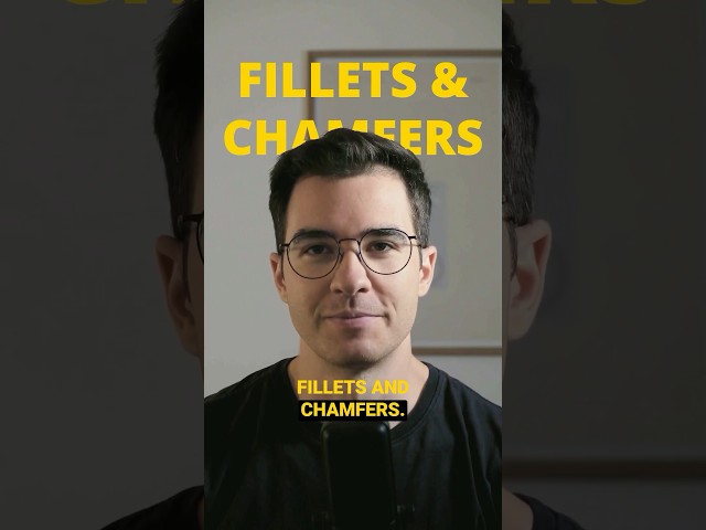What are fillets and chamfers? #industrialdesign #design
