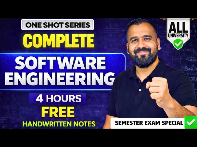 Complete Software Engineering in One Shot 4 Hours | Semester Exam | Hindi