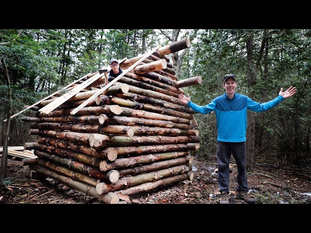Building a Log Cabin from Scratch!