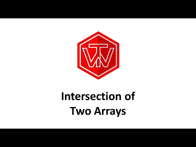 Intersection of Two Arrays | LeetCode 349 | Lyft Coding Interview Tutorial