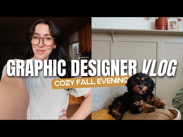 A Cozy Fall Evening Vlog as a Full-Time Graphic Designer