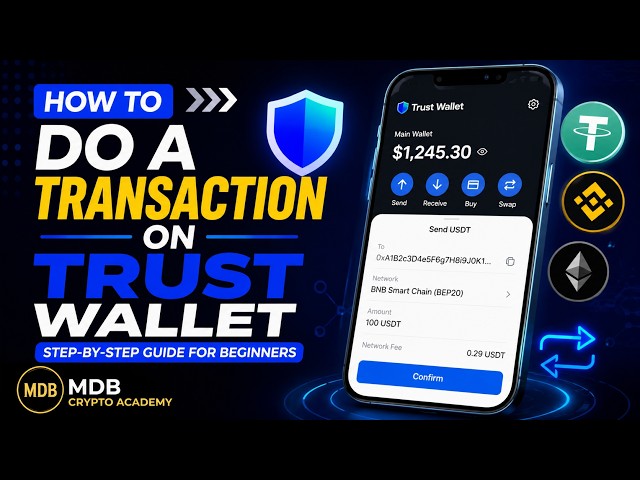 HOW TO DO A  TRANSACTION ON TRUST WALLET