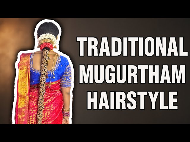 Elegant Traditional Mugurtham Hairstyle Look | South Indian Bridal Hair Ideas