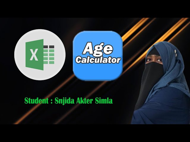 How to age calculator in Excel