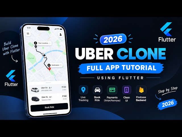 Uber Clone Using Flutter ASMR 2026