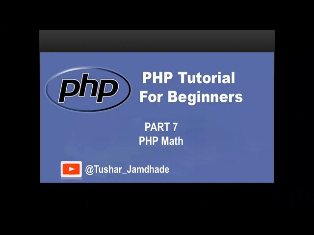 PHP Math Functions #php_Part_7