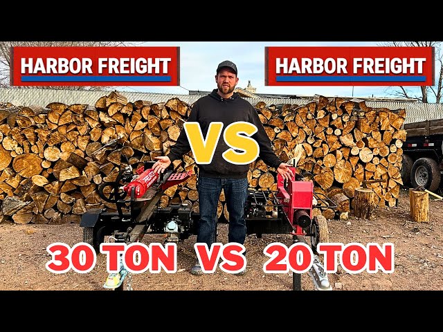 Predator 20 Ton vs 30 Ton Log Splitter — Which Harbor Freight Splitter Should You Buy?