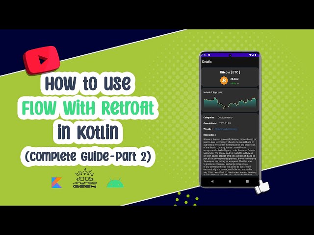 #8 How to use Flow with Retrofit - Details screen (Complete Guide)