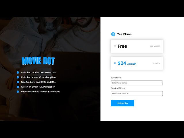 How To Make Subscription Page For Website Using HTML And CSS | Price Plan Page design