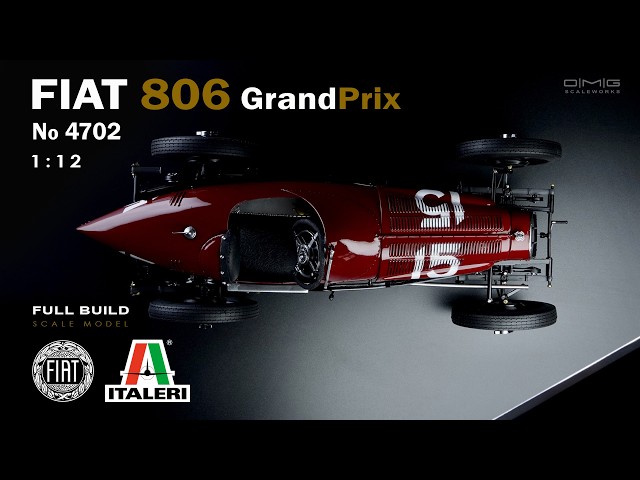 Full Build | Fiat 806 GrandPrix | Italeri | 1/12 | Scale Model | ASMR