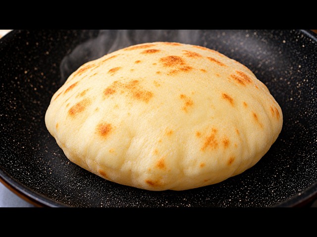 Add a Ripe Banana to Flour!  The Softest Pita Bread Without an Oven