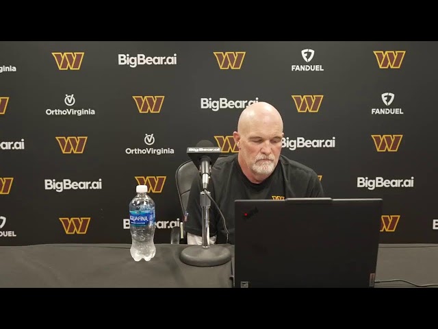 HC Dan Quinn Speaks To The Media On Victory Monday | Washington Commanders