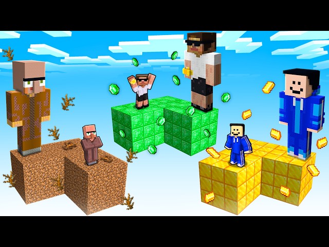 Carry vs FRIENDS STATUE Chunk Battle In Minecraft!
