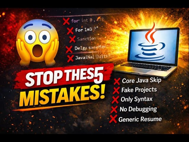 Java Developer banna hai? Ye 5 Galtiyan Aaj Hi Band Karo 😱