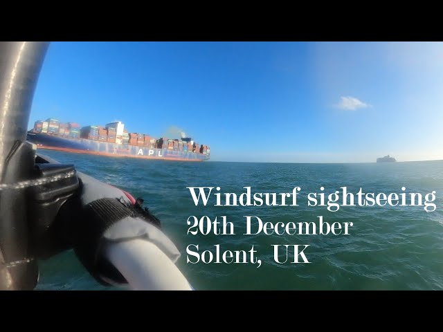 WINDSURF Sightseeing (20th Dec. Solent, UK)
