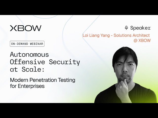 Webinar | Autonomous Offensive Security at Scale: Modern Penetration Testing for Enterprises
