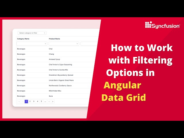 How to Work with Filtering Options in Angular Data Grid