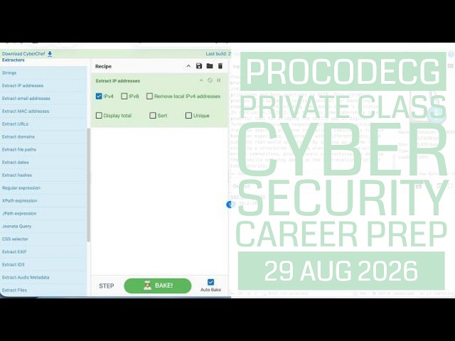 ProCodeCG - Cybersecurity Career Preparation - Term 3 - Day 9/12 - 29 Aug 2026
