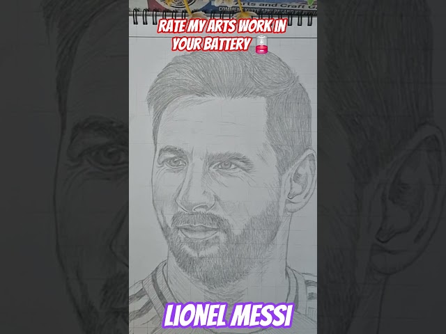 Lionel Messi #shorts #shortsfeed #championsleague​ #uefa​ #soccer​ #messi​ #ronaldo​ #drawing