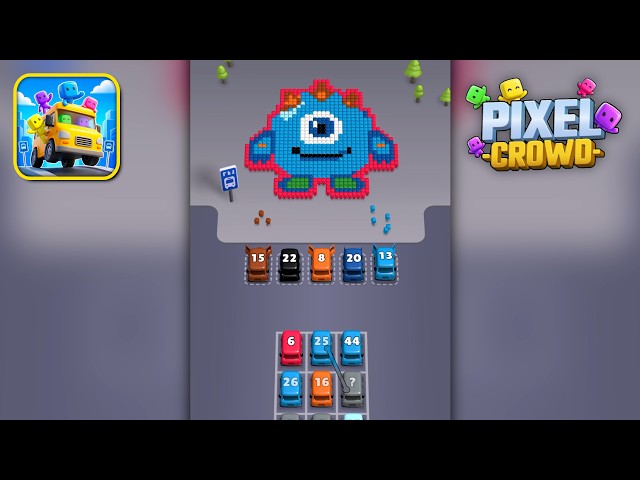 Pixel Crowd Gameplay - Levels 1-15 (Android & iOS)