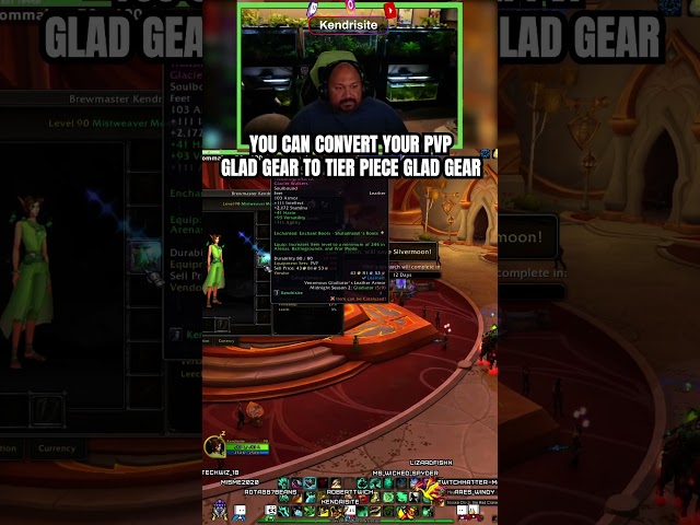 i JUST Learned you can convert glad gear! #clips #shorts #reels #worldofwarcraft #warcraft