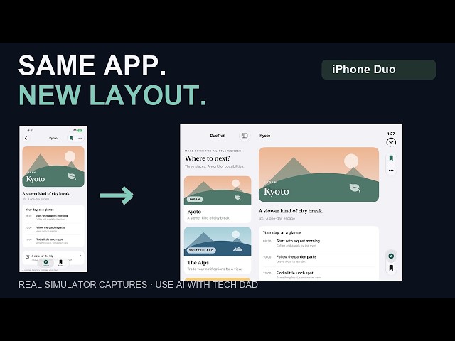iPhone Duo: 5 Layout Changes + SwiftUI Code