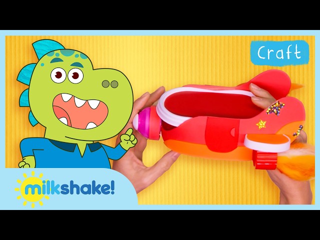 Make a Rocket! 🚀🦖 | Crafts for Kids | Tim Rex in Space | Milkshake!