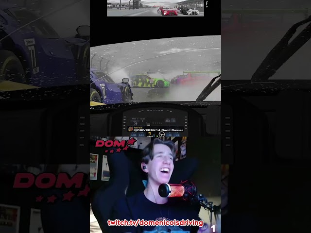 The cleanest race start you will ever see  #simracing #iracing #twitch #iracingrain