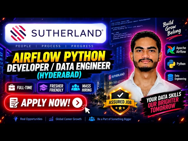 Sutherland Jobs 2026: Airflow Python Developer | Hyderabad