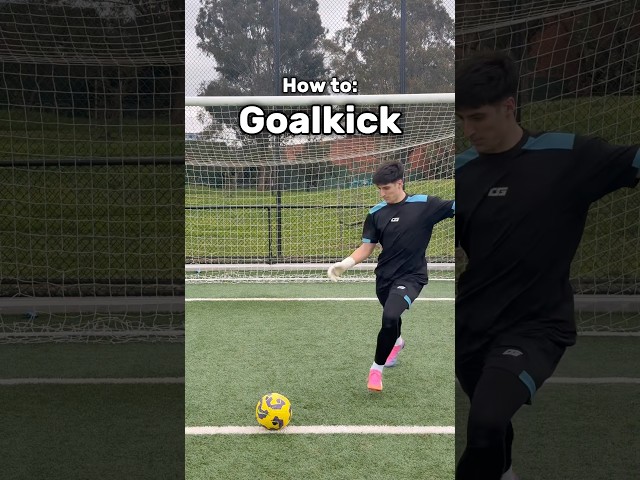 Quick goalkick tutorial #football #goalkeeper