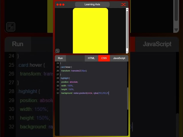 Magnetic Hover Card | HTML CSS JavaScript