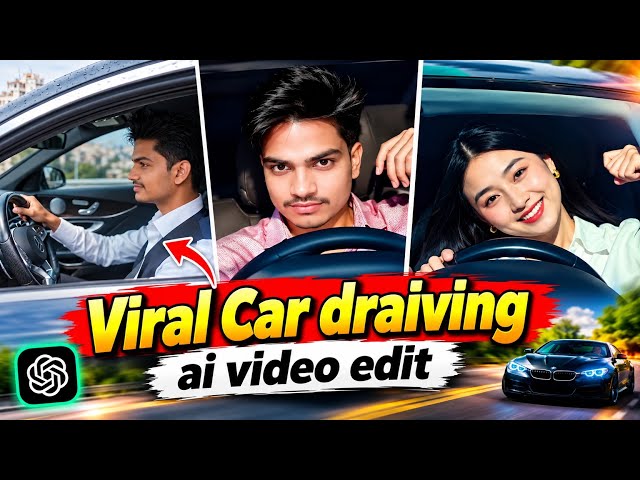 Instagram Trending Reels Editing 🔥 | Car Driving AI Video बनाने का Prompt | AI Video Editing