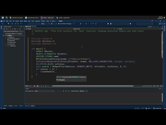 What is the OBJECT_ATTRIBUTES structure and how is it used?