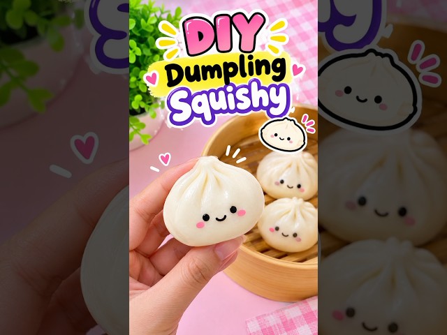 Dumpling Squishy 😱 #shorts #craft #satisfying #trending #youtubeshorts #trendingshorts #viral #funny