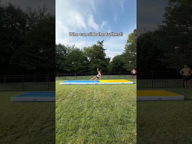 Who can SLIDE the farthest!