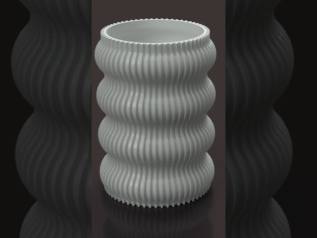 Satisfying Parametric 3D Vase Design #fusion360 #fusion360caddesign #fusion360cadtutorial