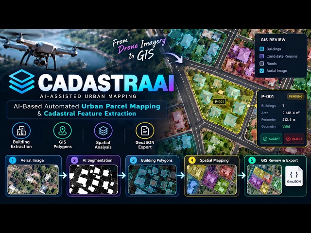 CADASTRAAI | AI-Based Automated Urban Parcel Mapping using Drone Imagery | Sixth sense | SIH 2026