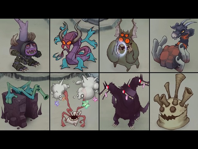 Panic Cavern - All Monster Sounds and Animations (My Singing Monsters)