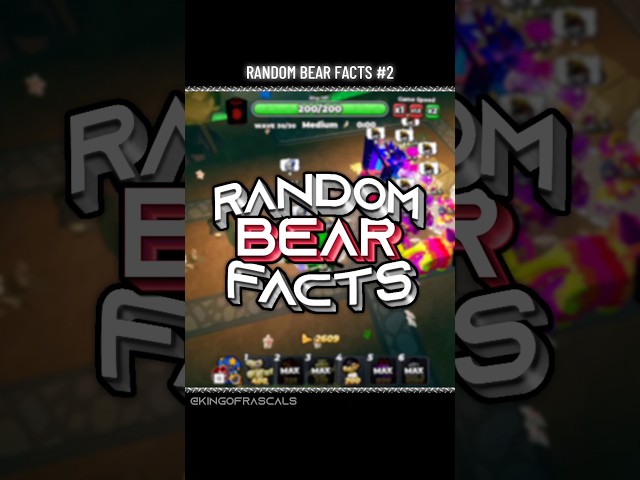 RANDOM BEAR FACTS, PART 2 #bearalpha #roblox #bearroblox #beartowerdefense